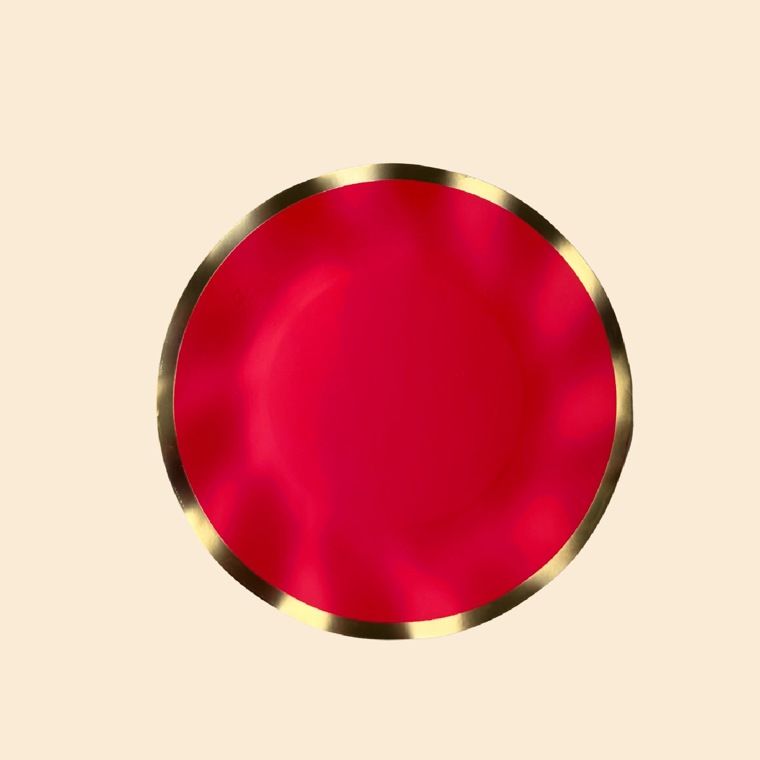 RED & GOLD BLISS PLATE