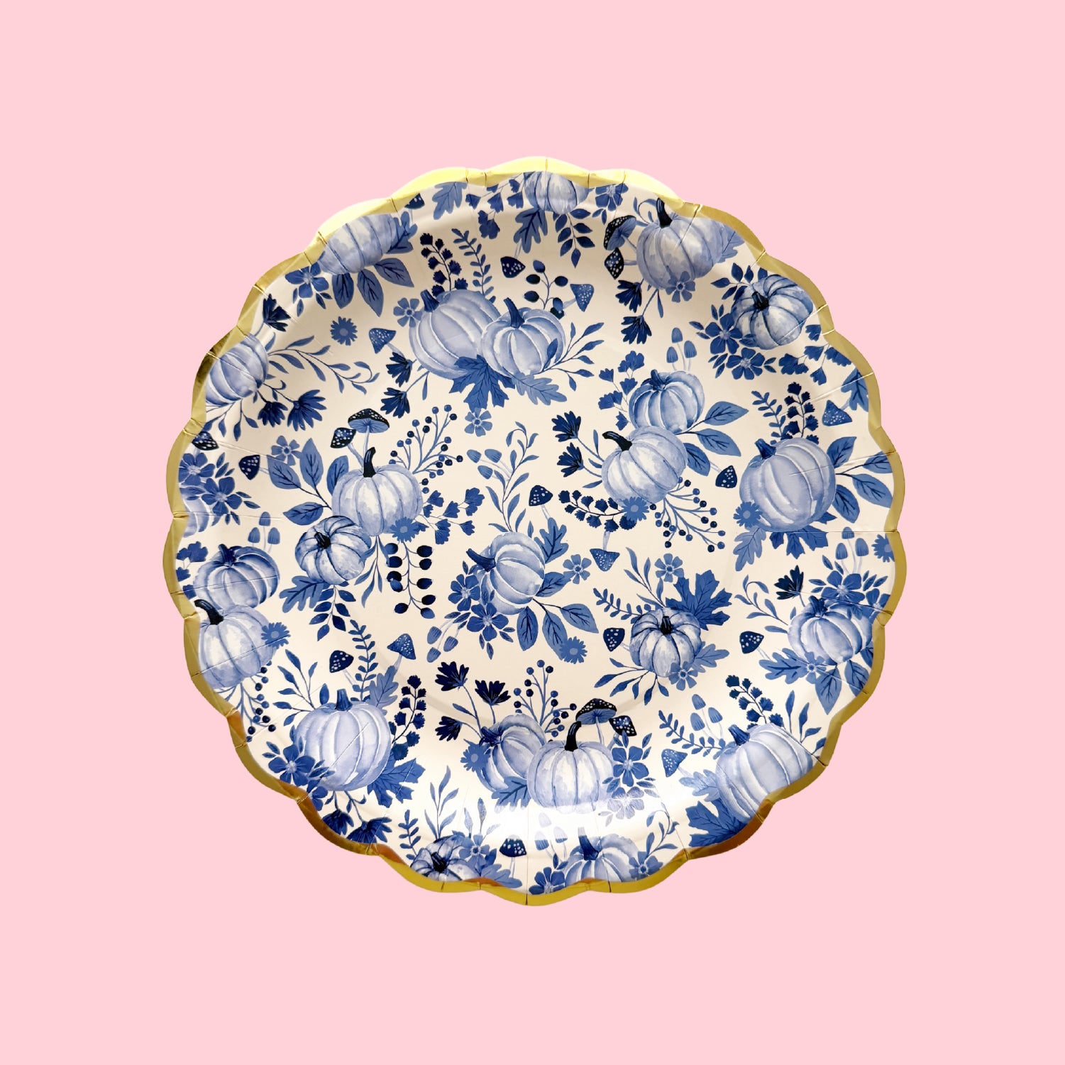 BLUE PUMPKIN PLATE