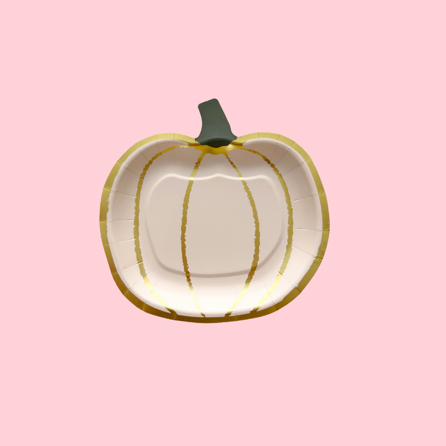 GOLD PUMPKIN PLATE
